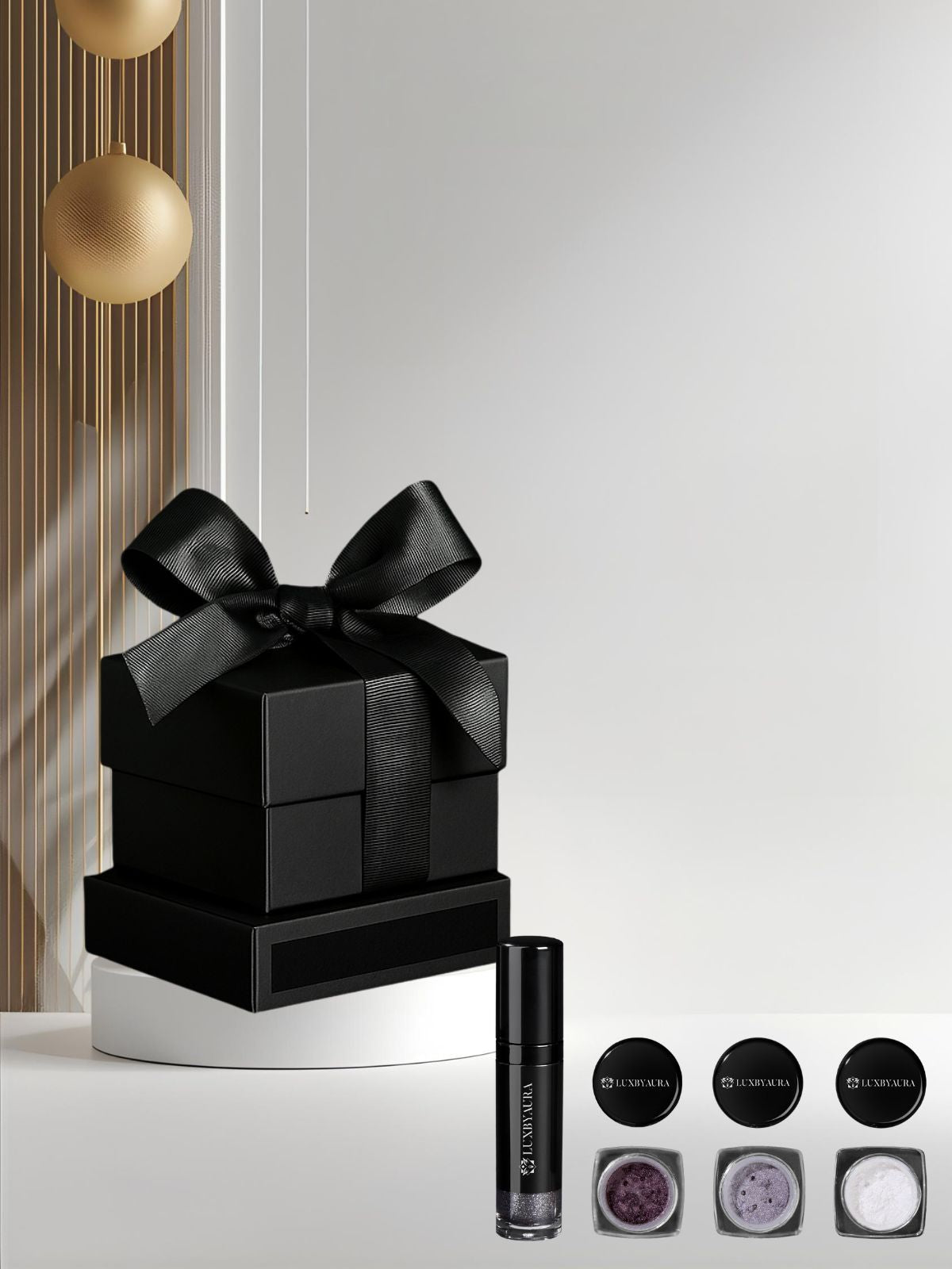 2025 HOLIDAY - EYE SHIMMER SET-VELVET NIGHTFALL (with gift tag)